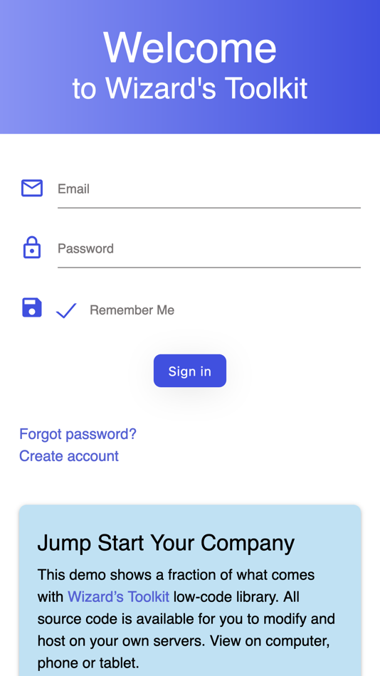 #1. Wizard's Toolkit Demo App (iOS) Podle: Alec Sherman
