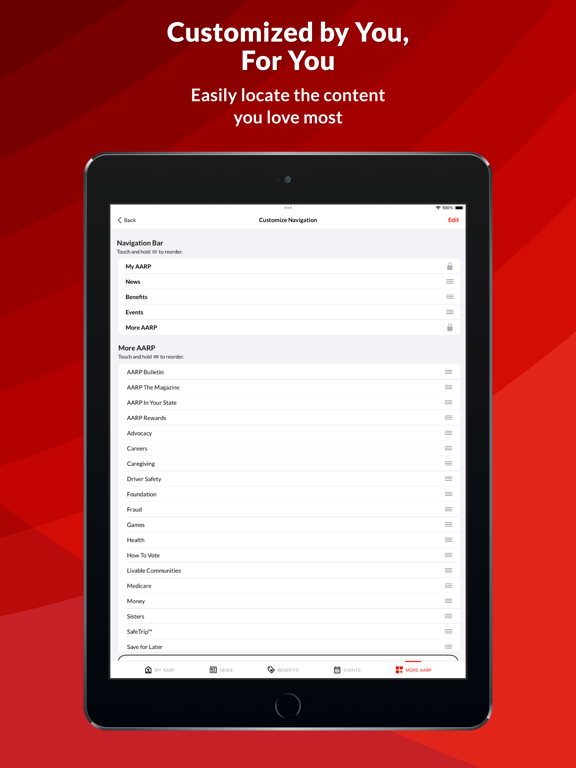 AARP Now iPad screenshot 5 - Lifestyle app