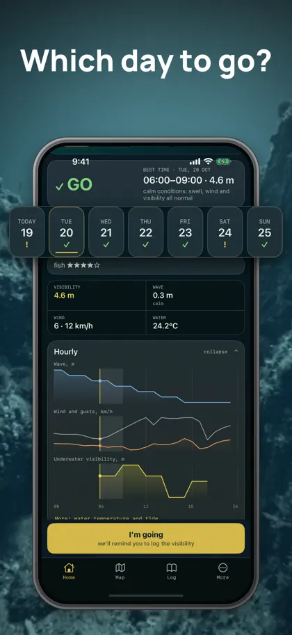 Screenshot 3 von 6 zu Spearo: Spearfishing Forecast