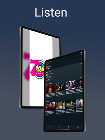Z106.3 iPad screenshot