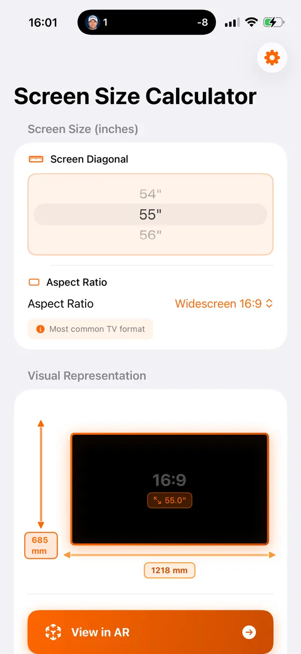 Screenshot #1 pour Screen Sizer