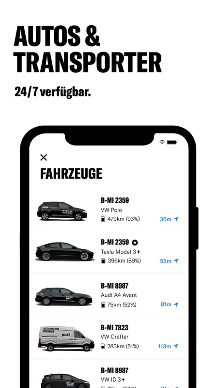 MILES Carsharing & Vansharing screenshot 2 of 7