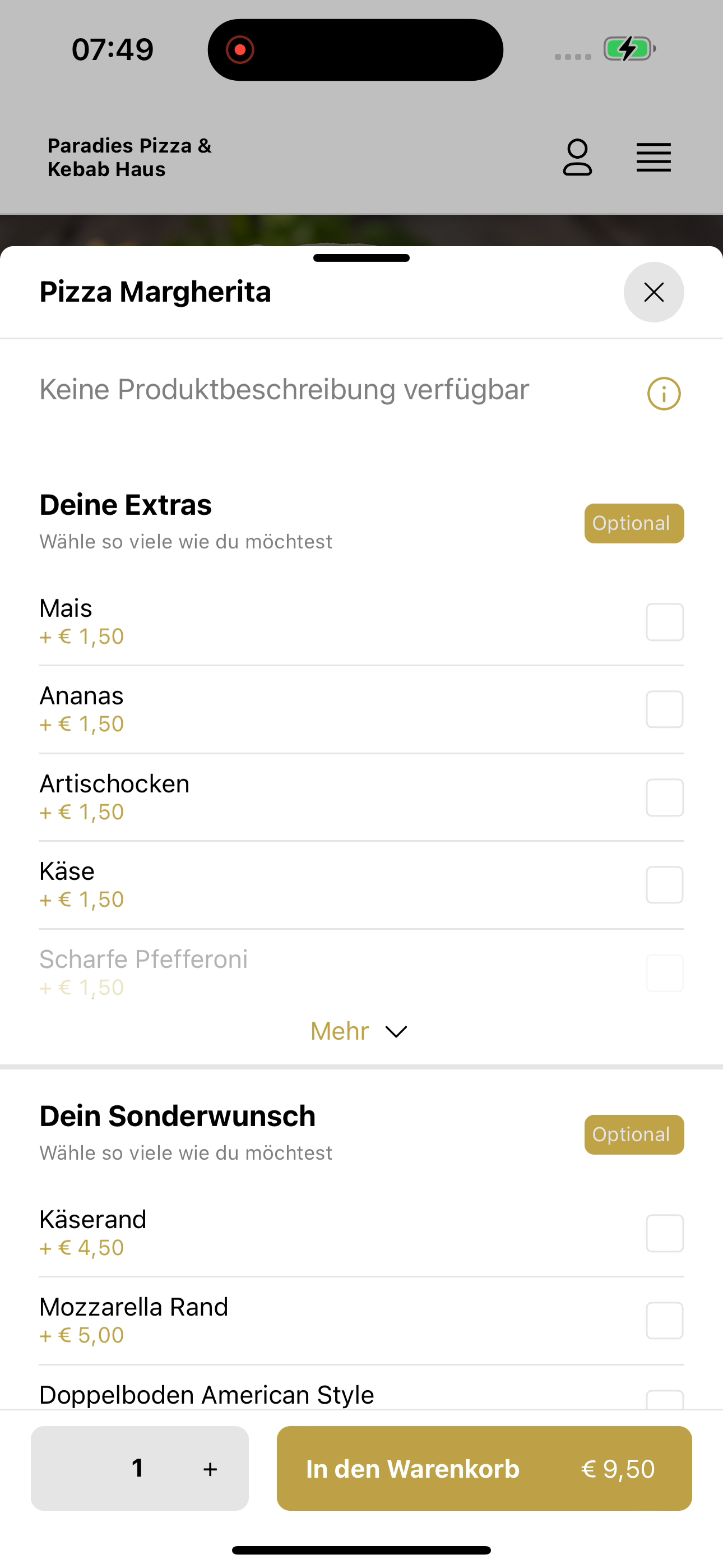 Paradies Pizza & Kebab Haus screenshot 8