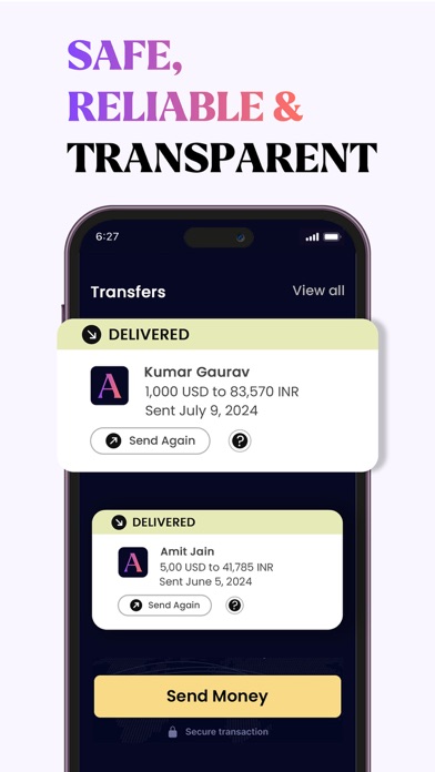 Abound: Send Money to India Screenshot