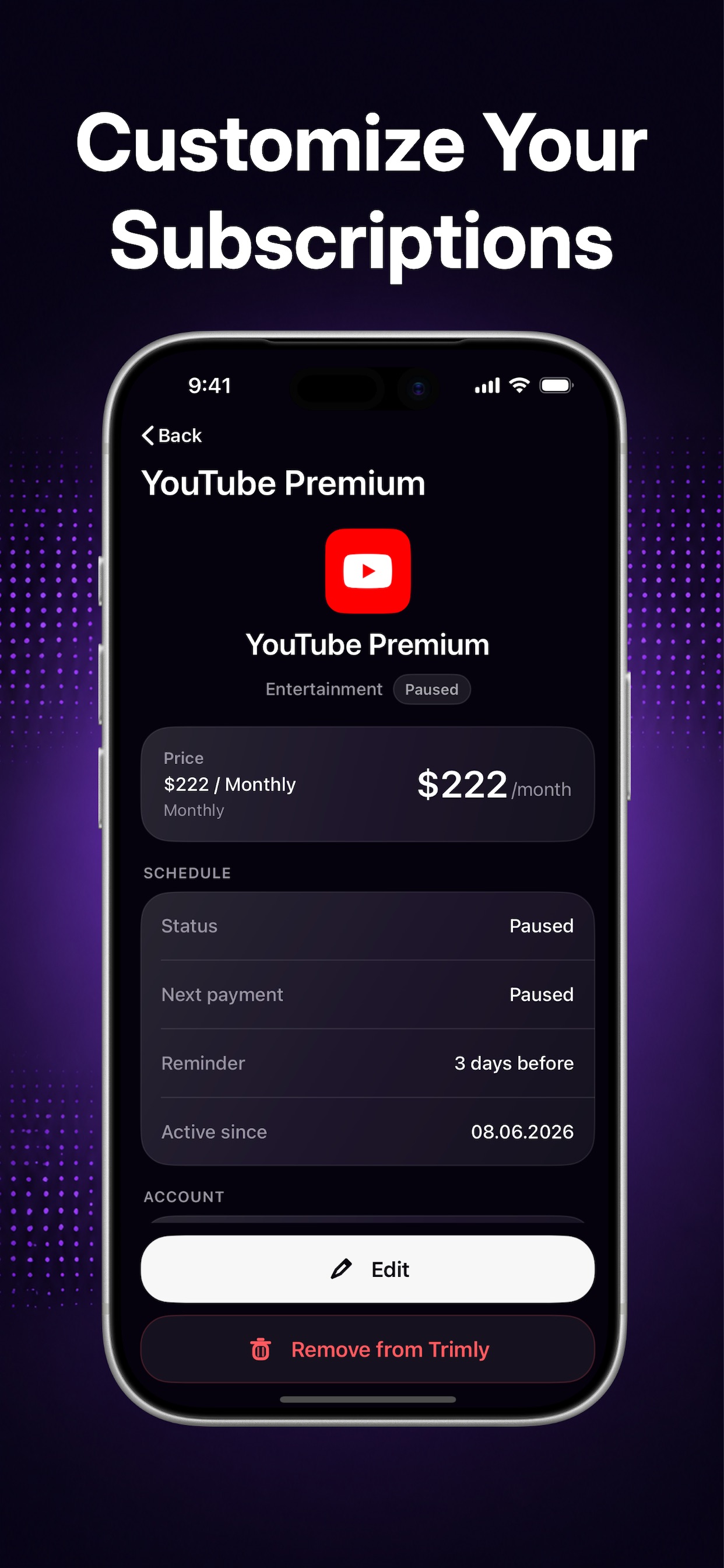 Screenshot 4 of Delete Subscriptions - Trimly