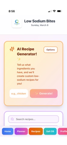 Low Sodium Recipes & Meals iPhone screenshot