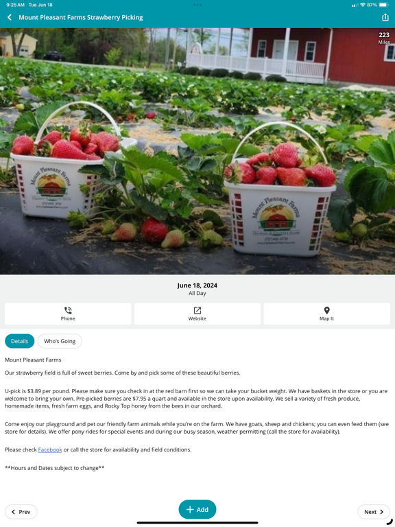 Visit Chesapeake VA iPad screenshot 7 - Travel app