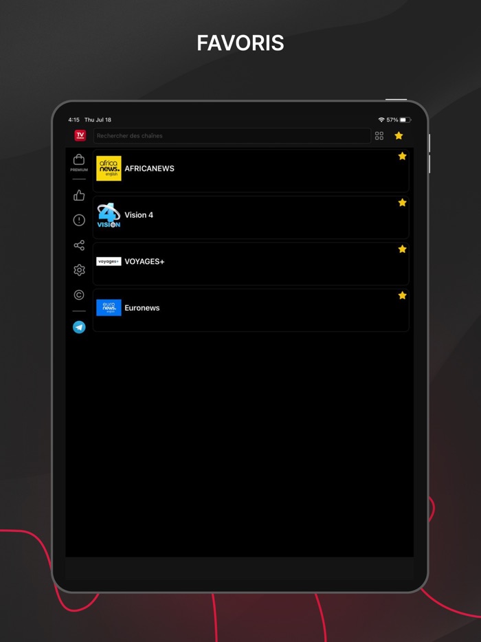 Chaînes tv·watched tv channels