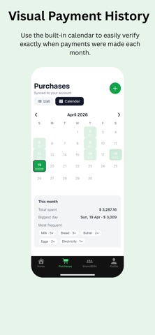 WhoseTurn: Bills & Purchases screenshot