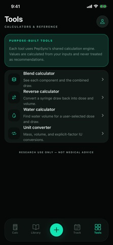 PepSync: Peptide Calculator Screenshot 7 of 7