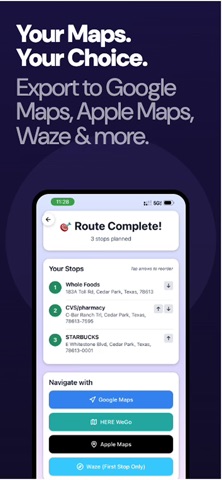 OneTrip - Route Planner iPhone screenshot