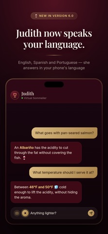 Judith: Wine Assistant iPhone screenshot