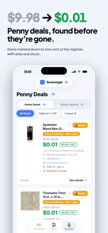 Scavenger: Penny Deal Finder screenshot 1 of 6