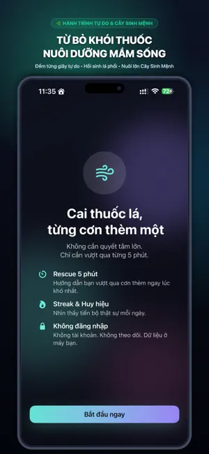 QuitSmoke - Cai Thuốc Lá SOS screenshot 3