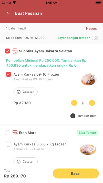 Eten: Manajemen Bahan Baku F&B screenshot-4