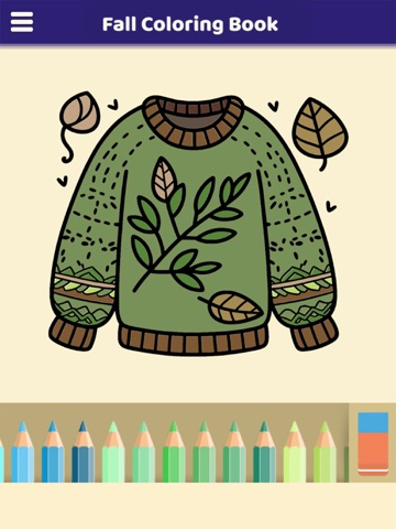 Fall Coloring Book iPad screenshot