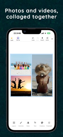 Photo & Video Collage Editor iPhone screenshot