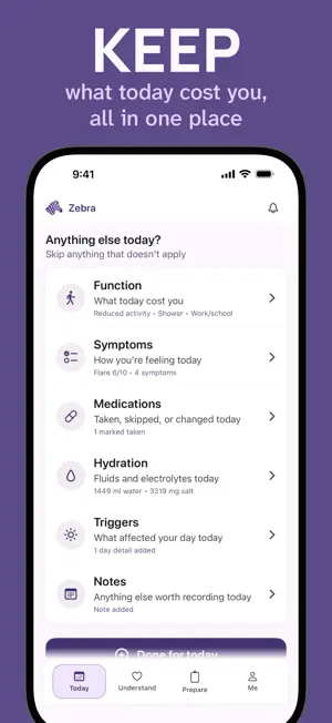 Zebra Symptom Tracker screenshot 4