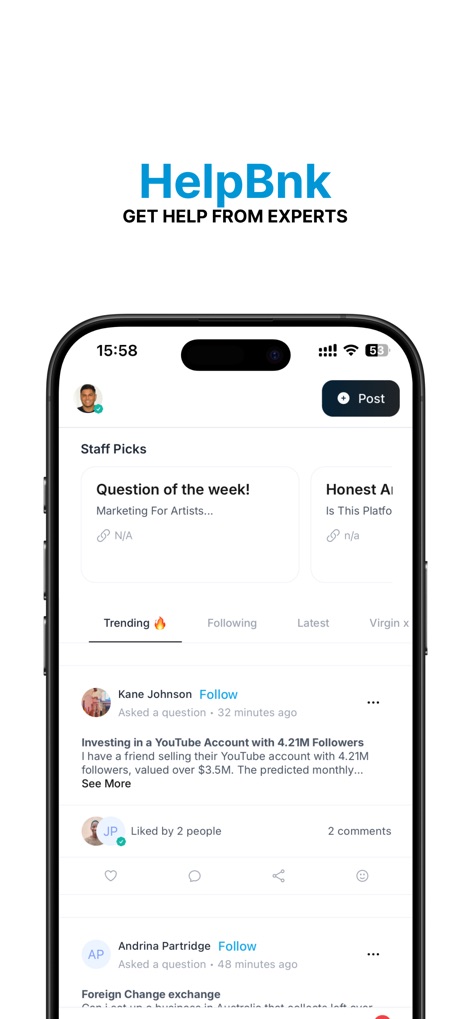 HelpBnk - Business App | MWM