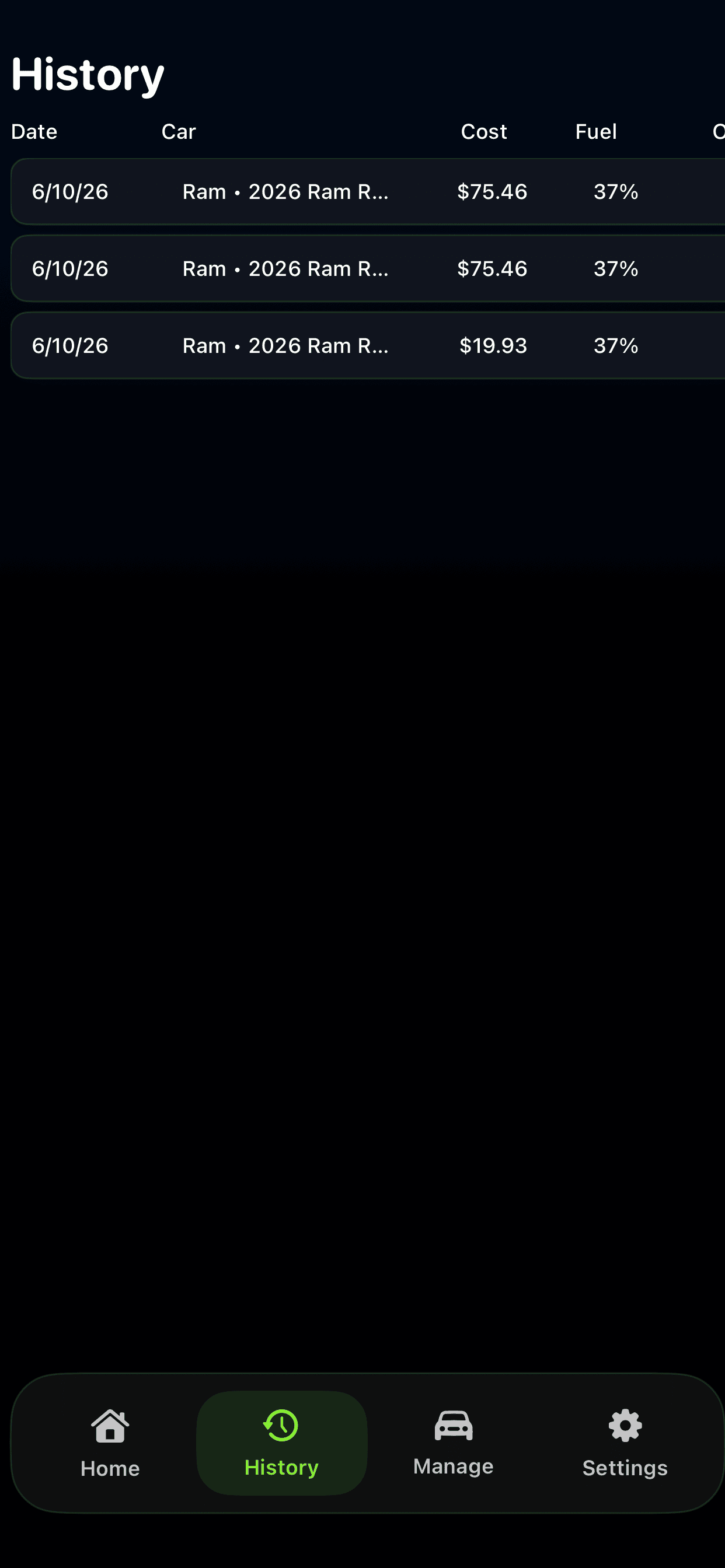 Gas Tank App screenshot 4