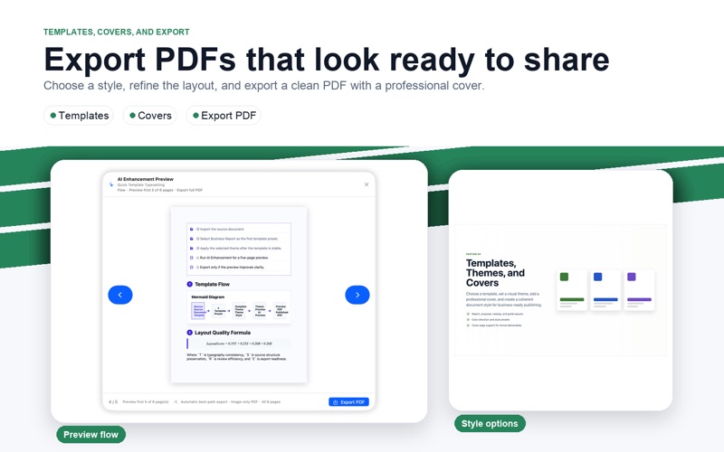 Refine AI Publisher: MD to PDF iPhone screenshot