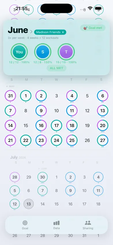 FitnUS Goals screenshot 3
