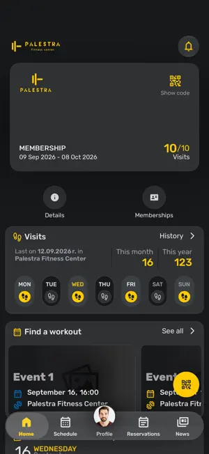 Palestra Fitness screenshot 1