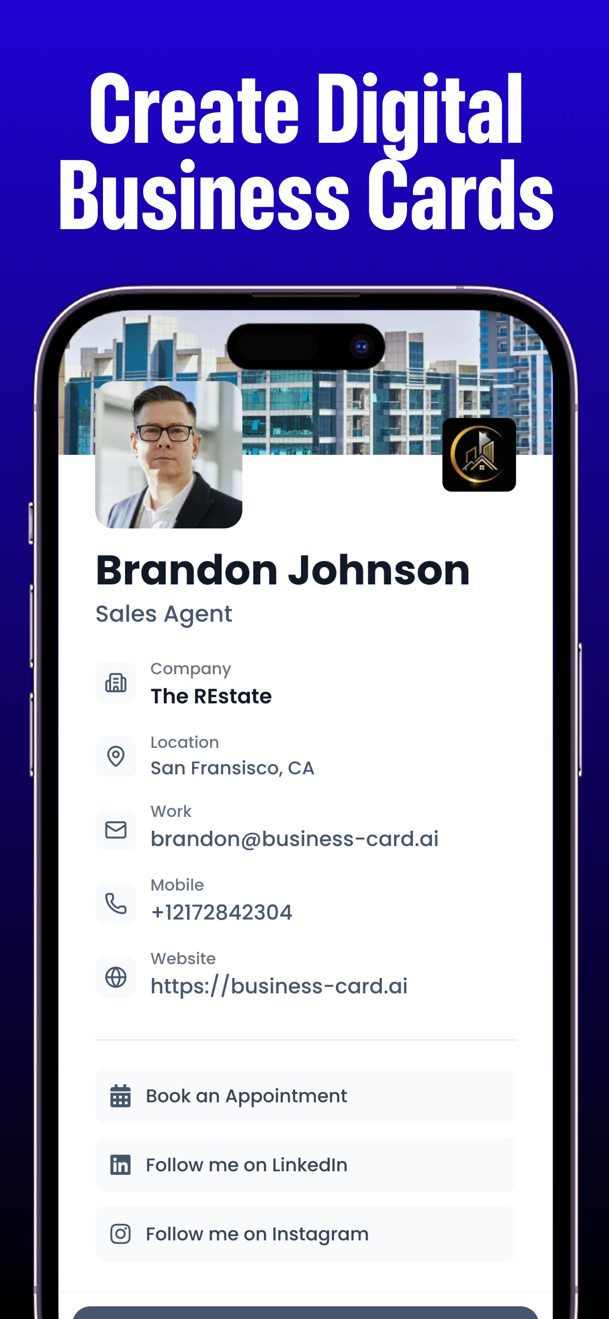 Business Card AI - Digital ID screenshot 4