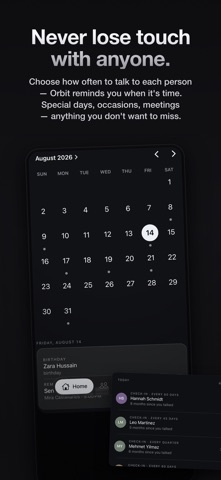 Orbit: Personal CRM & AI iPhone screenshot