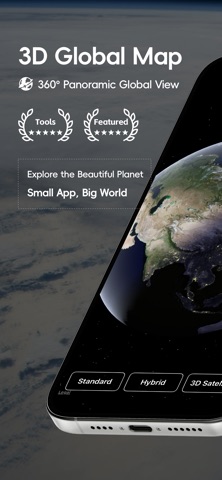 Earth Maps-3D live globe iPhone screenshot