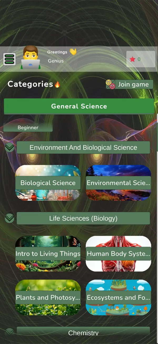 Screenshot #1 pour Science Quiz & Knowledge Test