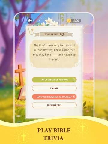 Bible Crossword Game iPad screenshot