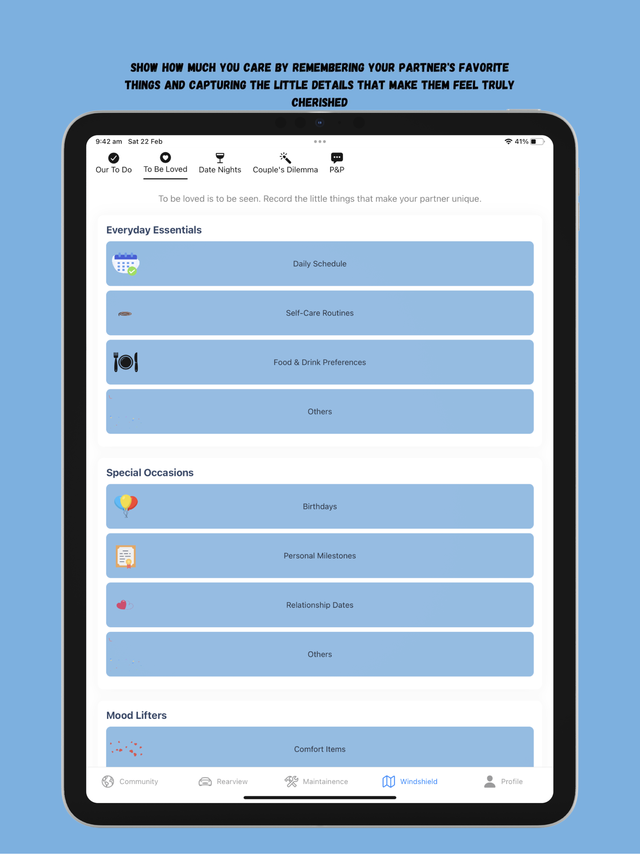 Rearviewmirror: Couples App