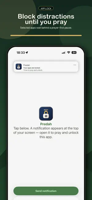 Block Apps for Prayer - Predah screenshot 1