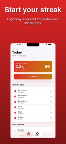 Workout Log - Gym Tracker Screenshot 5 of 5
