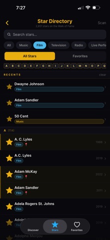 Know Ya Stars: Los Angeles iPhone screenshot