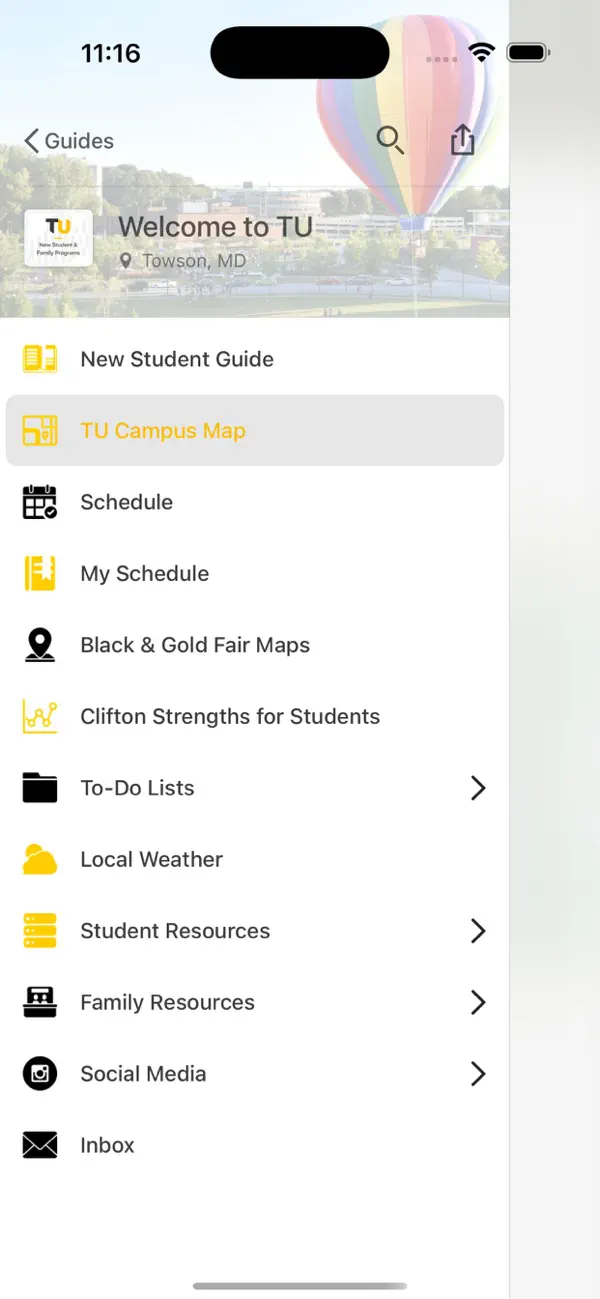Screenshot #1 pour TU Event Guides