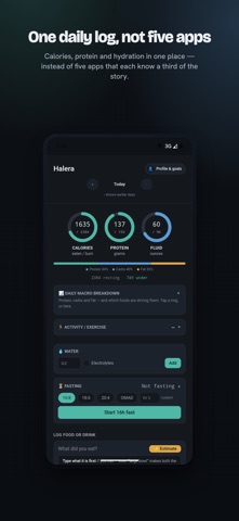 Halera: Fasting & Calorie Screenshot 1 of 8