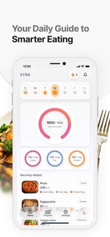 Zyra - AI Calorie Tracker Screenshot 1 of 7