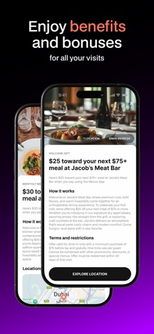 Mezza - Dine & Earn iPhone screenshot 3