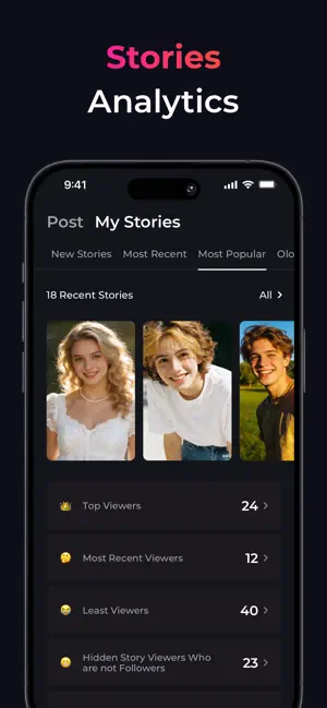 Reports+ for Followers Tracker iPhone screenshot 5
