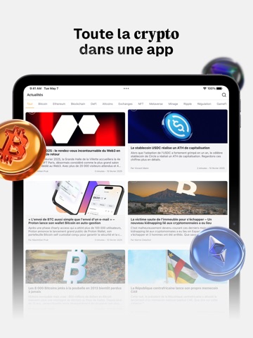 Cryptoast - Actu Crypto iPad screenshot