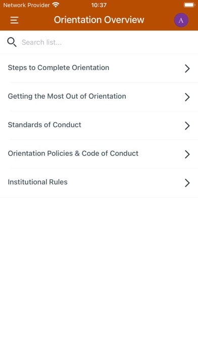 UT Austin Orientation Screenshot