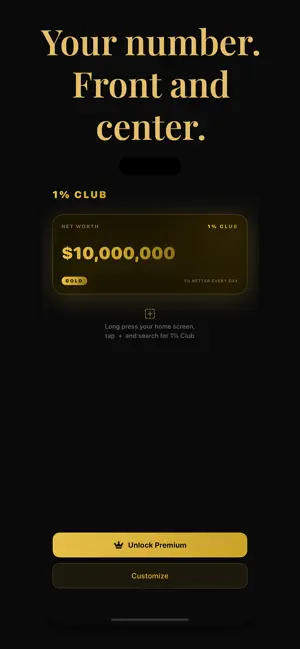 1% Club — Luxury Widget screenshot 3