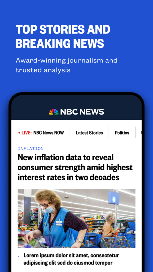#1. NBC News: Breaking & US News (iOS) 来自: NBC News Digital, LLC