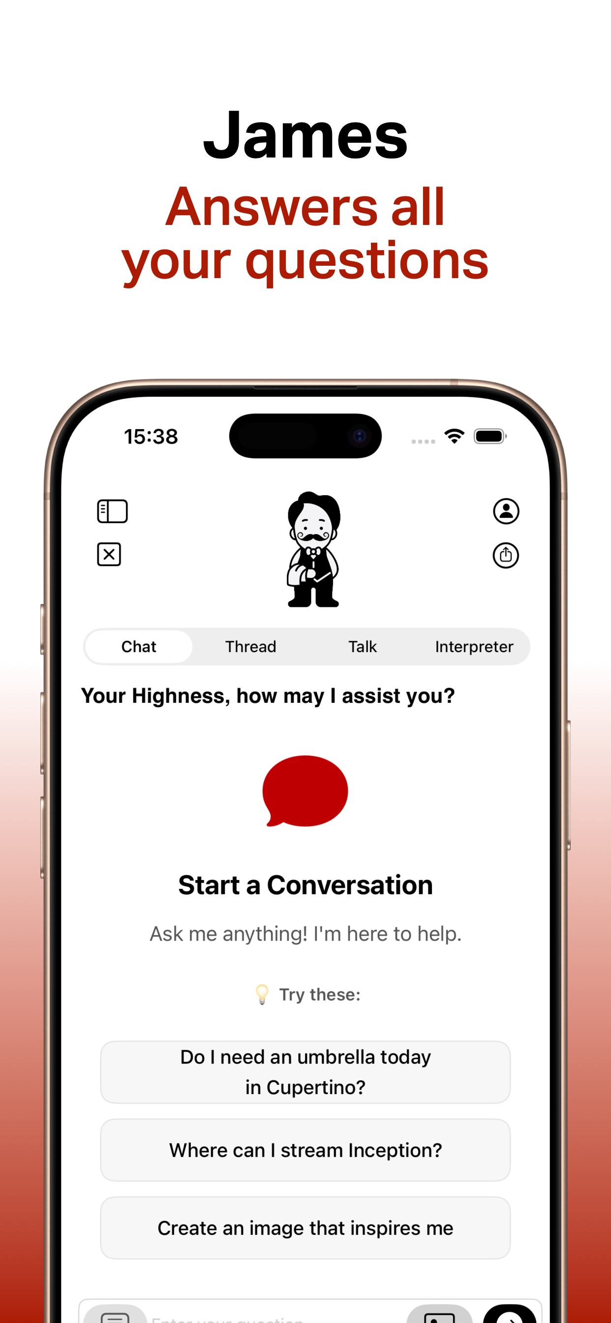 JAMES - AI Chat, Images, Audio