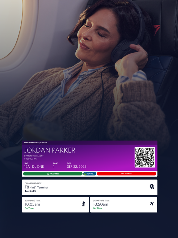 Fly Delta iPad screenshot 6 - Travel app