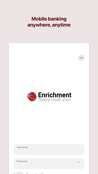 Screenshot 1 of Enrichment Federal CreditUnion App