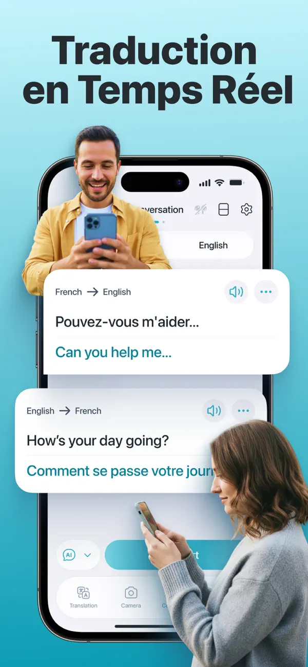 Screenshot #2 pour Traducteur Vocal IA Traduire