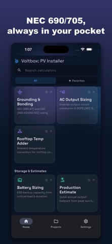 Voltbox: PV Installer Toolkit iPhone screenshot